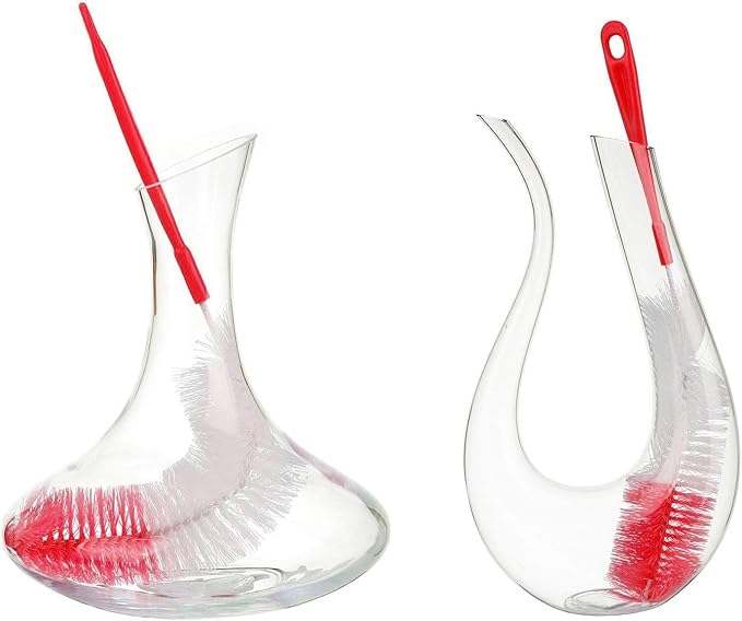 ALINK 8-Pack Red Bottle Brush Cleaner Set - Long Cleaning Brush for Narrow Neck Wine/Beer Bottles, Thermos, Hummingbird Feeder, Spout, Lids and Straws - Image 4