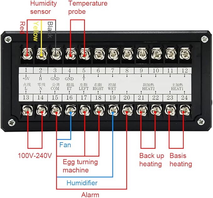 Professional Incubator Controller Digital Egg Incubator Temperature Humidity Controller XM-18ZH - Image 4