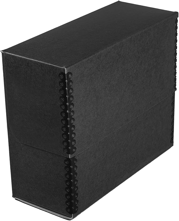 Lineco Archival Document Storage Box with Metal Edge, Acid-Free Gray Boxboard, Organize and Store Files, Prints, Photos, Jumbo-Sized Case 15.5" x 12.5" x 5" Wide - Image 3