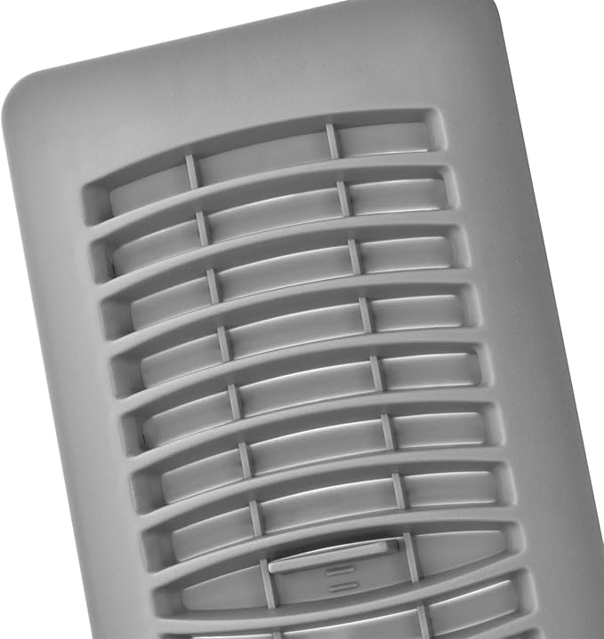 Imperial RG1443 Louvered Plastic Floor Register, 4x10 Inch, Gray, 5 Pack - Image 3