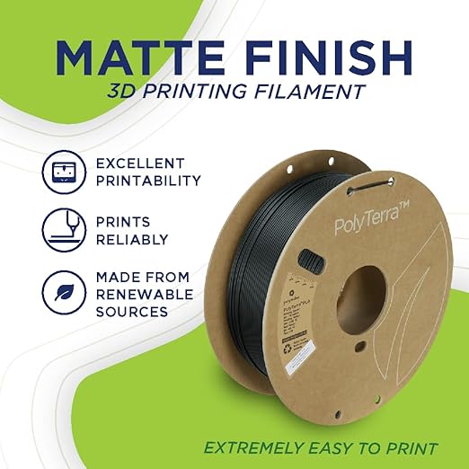 Polymaker Matte PLA Filament Matte Candy 1.75mm 1kg 3D Printing Filament, PolyTerra 3D Printer PLA Filament - Image 2