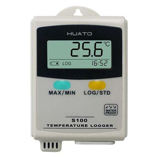 S100-TH+ Datalogger Temperature and Humidity Data Logger Recorder USB Interface Thermometer Hygrometer Meter 4,3000 Points LCD Display 0.1C /0.1% RH Resolution with Interna Sensor by VTSYIQI