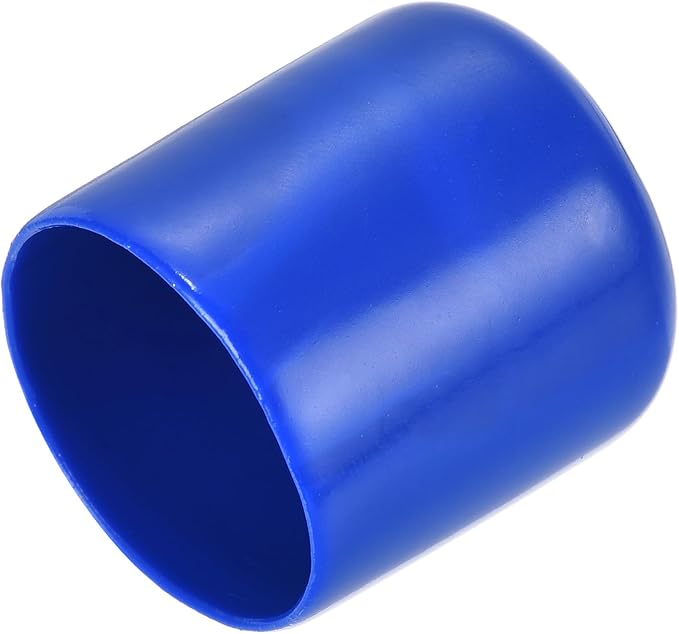 uxcell 20pcs Rubber End Caps 28mm ID Vinyl Round Tube Bolt Cap Cover Screw Thread Protectors Blue by uxcell