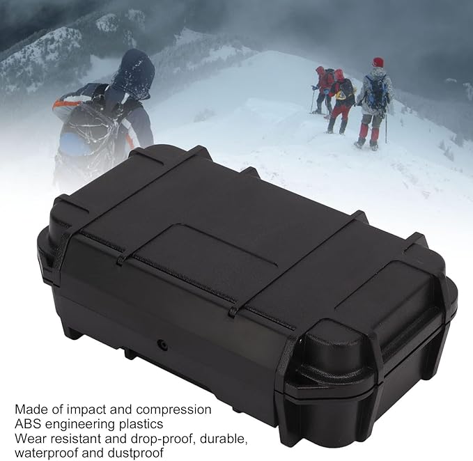 Hapivida Waterproof Dry Box Protective Case, 2Pcs Outdoor Waterproof Shockproof Boxs ABS Plastic Storage Tool Box for Camping, Fishing, Hiking, Water Sports - Image 6