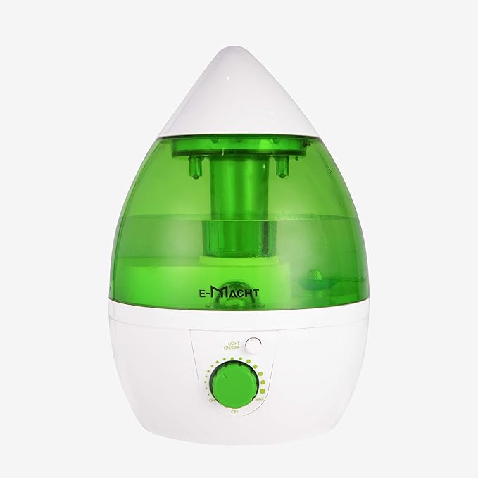 TRY & DO Small Plant Humidifier Indoor Up to 12 Hours 1L Air Humidifier With Optional Night Light 360° Nozzle Humidifiers for Bedroom by TRYDO