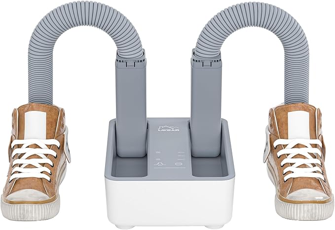Boot Dryer Shoe Dryer for Work Boots Sneakers and Gloves, Temperature-selectable Boot Warmer with Heat, Timer, Fan and Retractable Hoses - Image 9