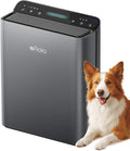 Afloia Air Purifier for Home Large Room Bedroom Up to 2000Ft² with PM2.5 Air Quality Monitor Smart Auto Mode, Washable Pre Filter Cleaner for Pet, Grey by Afloia