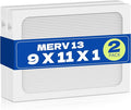 2-Pack 9 x 11 x 1 MERV 13 Replacement Dehumidifier Filter Compatible with Santa Fe Compact70, Ultra70, Element, Compact2, UA 65H dehumidifier Models by XFIBER