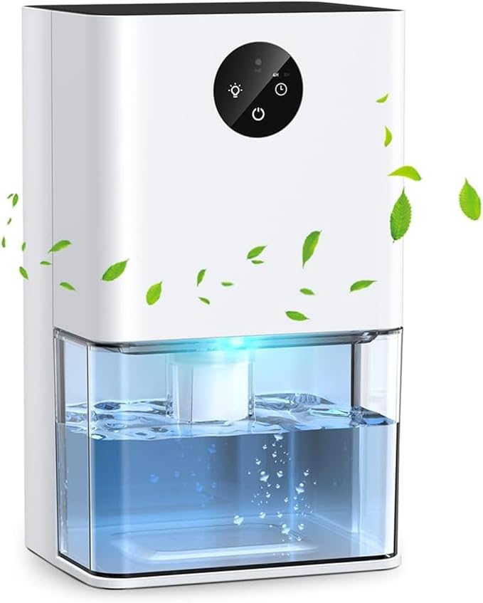 Dehumidifier, 50 OZ Small Dehumidifiers for Room for Home, Quiet with Auto Shut Off, Dehumidifiers for Bedroom, RV, Closet by Deyagoo