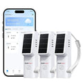 BaldrTherm Solar Bluetooth Temperature & Humidity Monitor, Wireless Thermometer with Date Storage, Real-Time Alerts, 262 Feet Connecting Range, Apply for Room Greenhouse, Pet Cages, 3pack by BaldrTherm
