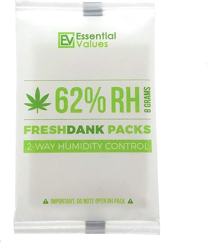 Essential Values Humidity Packs (10 Pack / 8 Grams) - 62-Percent RH FreshDank - 2-Way Control That Keeps Your Product Fresher for Longer - Image 2