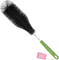 Long Bottle Brush, 15.64 in Bendable Cleaner Brushes for Cleaning Neck Beer Bottles, Wine, Baby Bottles, Water Bottles, Tumblers, Flask, Bird Feeder, Vase, Pipes and Brewing Supplies Black/1Pack by Haomaomao