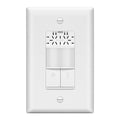 LIDER Humidity Sensor Switch and Motion Sensor Light Switch, PIR Sensor, Humidity Detection, Occupancy/Vacancy, No Neutral Required, ¼ HP, 1-Pole, UL Listed, White, Wall Plate Included by LIDER