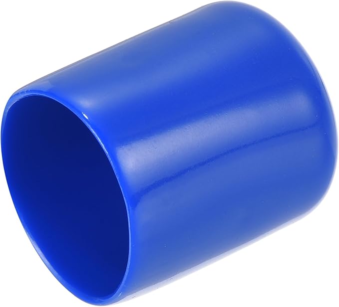 uxcell 20pcs Rubber End Caps 22mm ID Vinyl Round Tube Bolt Cap Cover Screw Thread Protectors Blue by uxcell