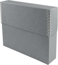 Lineco Archival Document Storage Box with Metal Edge, Acid-Free Gray Boxboard, Organize and Store Files, Prints, Photos, Legal-Sized Case 15.5" x 10.5" x 2.5" Wide by Lineco