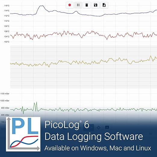 Pico Technology TC-08 8 Channel Thermocouple Data Logger, Temperature Data Recorder, Temp Range 270 to +1820 °C, with PicoLog Cloud Software for Mac, PC and Linux - Image 3