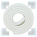 M2cbridge L Shape Extra Thick Furniture Table Edge Protectors Foam 6.5 Ft (Off White with 4 Corners) by M2cbridge