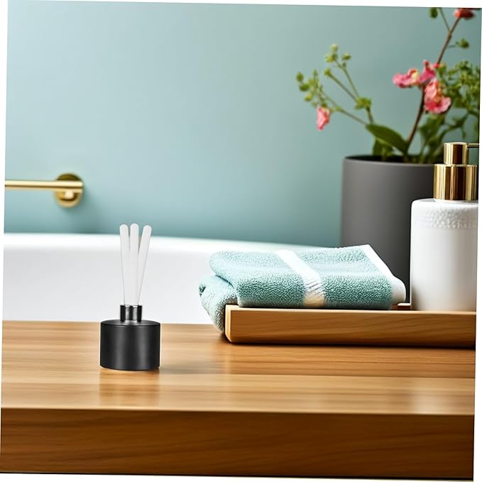 Cabilock 10Pcs Long Volatile Essential Oil Diffuser Sticks Cotton Fiber Aroma Wands for Home Bathroom Living Aromatherapy Meditation Spa Use - Image 6