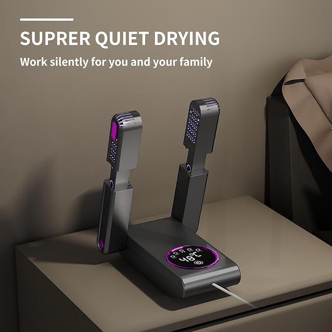 Whisper-Quiet Telescopic Boot and Glove Dryer with Timer – The Advanced Solution for Eliminating Dampness and Odor for Fresh, Dry Footwear. - Image 7