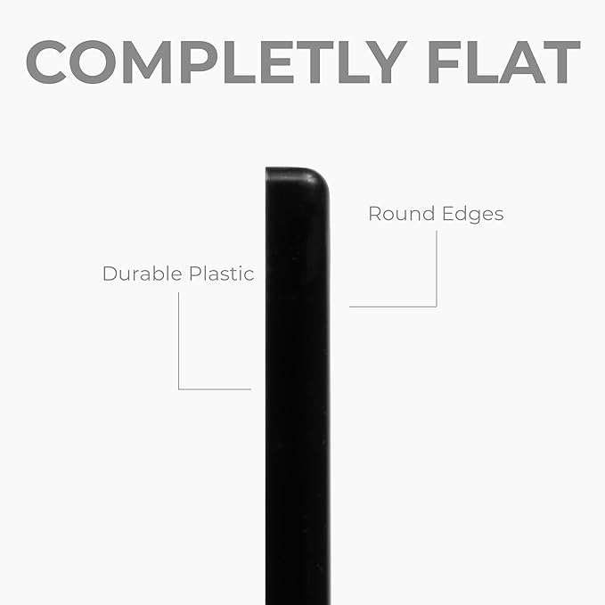 10-Pack 8" x 8" (Outer Size) Square Air Vent Cover – Black Plastic Vent Deflector - Screen Mesh, Surface Mount Wall Ceiling – Cold Air Return Soffit Air Vent Cover - Register Indoor Outdoor - Image 5