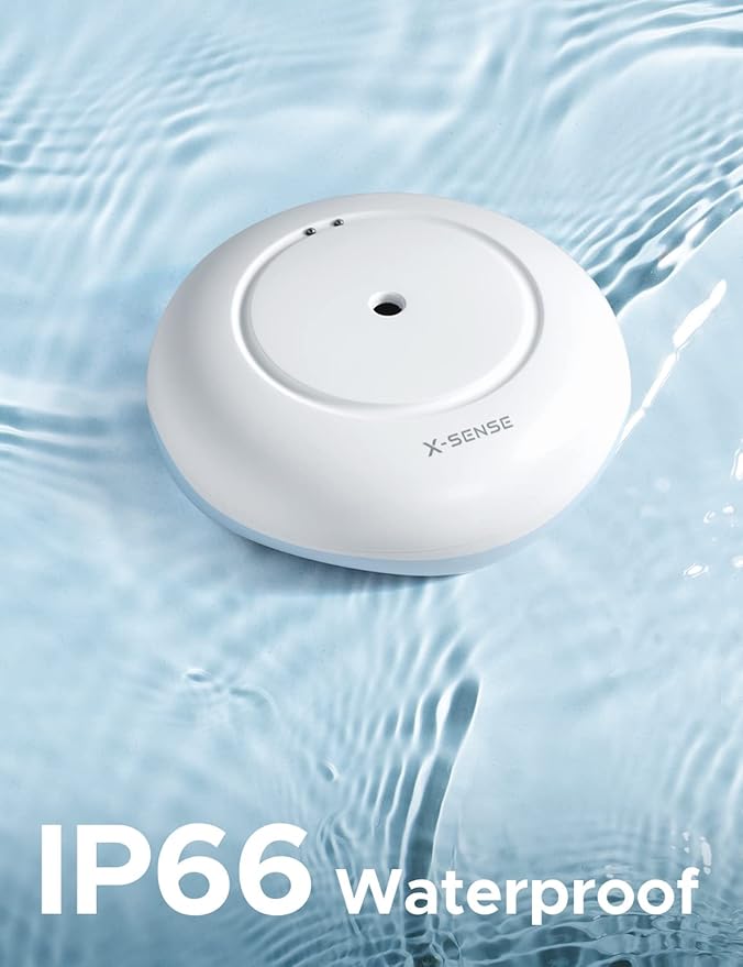 X-Sense Wi-Fi Water Leak Detector, Smart Water Sensor Alarm, Water Detector Alarm with 1700 ft Transmission Range for Kitchens, Basements, Bathrooms, 3 Water Detectors & 1 Base Station, Model SWS54 - Image 7