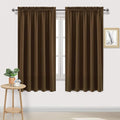 DWCN Blackout Curtains for Bedroom – Rod Pocket Thermal Insulated Noise Reducing Noise Reducing Drapes for Living Room, W 60 x L 63 Inch, 2 Panels, Brown by DWCN
