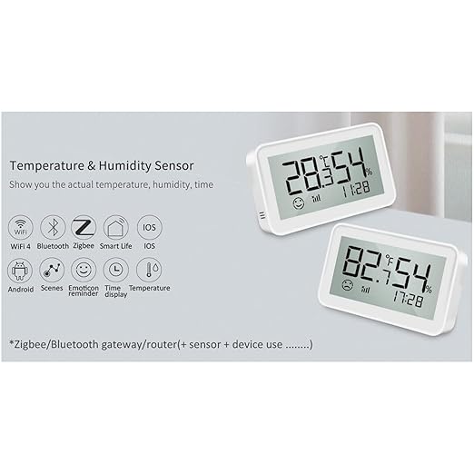 Wengart Zigbee Temperature Humidity Sensor with LCD Display, Indoor Thermometer Hygrometer for Home Assistant, Alexa (Hub Required), Remote Monitoring for Guitar Case, Humidor & Greenhouse, SZT04E_Z - Image 7