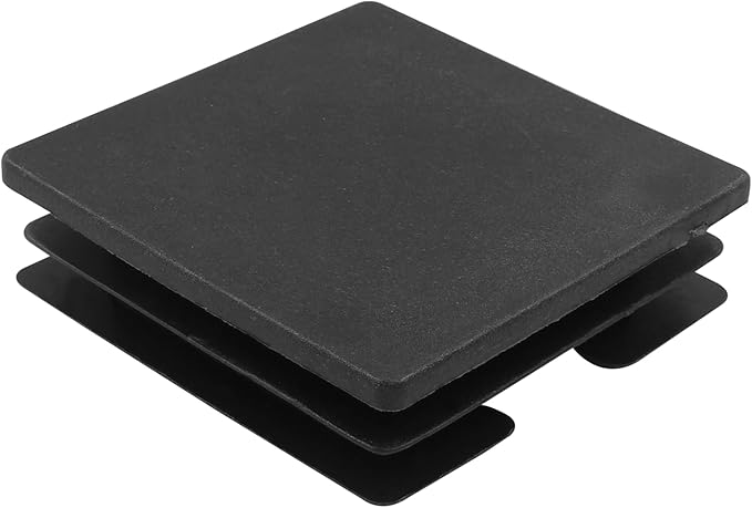 4 Pack 3" Square Plastic Plugs, Black Tubing End Caps Plugs Insert for Square Tube and Furniture Legs - Image 3
