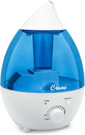 Crane Personal 1.3 Liter Ultrasonic Cool Mist Humidifier for Kids Bedroom, Small Humidifiers For Bedroom, Adjustable Mist, Filter-Free, Auto Shut-Off, Small Humidifier For Plant by Crane