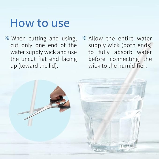 10 Pieces Humidifier Sticks Cotton Filter Refill Sticks Filter Replacement Wicks USB Humidifier Replacement Parts for Humidifier Car Humidifier Replacement Parts Can be cut(5.9 Inch) - Image 7