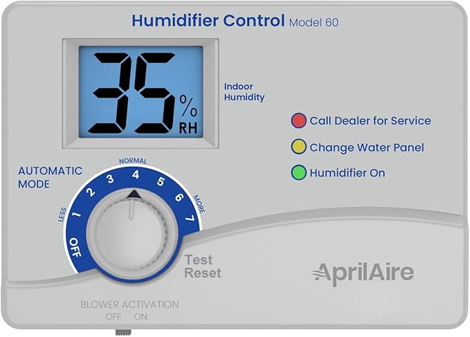 AprilAire 60 Automatic Digital Whole-House Humidifier Control Humidistat with Outdoor Temperature Sensor for AprilAire Whole-House Humidifiers, Low Voltage 24VAC - Image 8