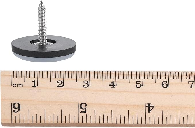uxcell 25mm Furniture Feet Slider Glides Screw-in Chair Leg Protector Pads PTFE 12pcs - Image 6