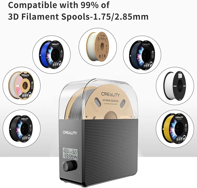 2025 New Creality Official Filament Dryer Box 2.0 with Fans-Christmas Gifts, Upgraded 1KG 3D Printer Material Dehydrator Keep Materials Dry During Printing Storage Drier for PLA PETG ABS TPU Nylon - Image 5