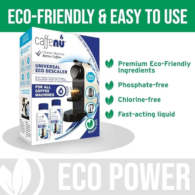 Universal Coffee Machine Descaling Solution. Coffee Machine Descaler Liquid 4 Uses. Descaler Kit. Part of your Barista Accessories Set. Compatible with Nespresso, Phillips, Lavazza, Verismo and More! - Image 4