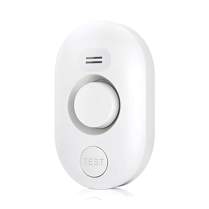 Water Leak Detector Sensor Alarm: Home Water Flooding Monitor Smart Sink Overflow Monitoring Adjustable Wet Moisture Alert Pipe Leakage Drip Detection Warning for Basement Floor by METAK