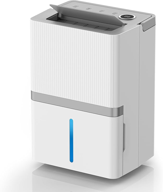 Dehumidifier for Basement, 95 Pint Smart Home Dehumidifier with Drain Hose and 180 OZ Large Water Tank,Up to 5000 Sq. Ft, 24H Timer, Auto Defrost Function,Low Noise,Energy Saving by Dehumidifiers