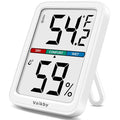 Vaikby Precision Hygrometer - Indoor Humidity Meter and Room Thermometer with Temperature Gauge, Digital Monitor for Home Comfort, Wall-Mounted or Tabletop, Energy-Efficient Sensor for Nursery & House by Vaikby