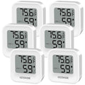 Digital Hygrometer Thermometer for Room Temperature Humidity Meter Indoor Thermometer Accuracy Calibration LCD Temperature Sensor, Bedroom, Baby Room, Office, Greenhouse, Cellar by KESHIDE