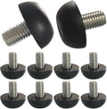 Hooshing 10PCS 8mm x 1.25 M8 Adjustable Furniture Levelers Replacement Stainless Steel Screw in Threaded Levenling Feet Glide for Furniture Legs, Table, Chair, Cabinet by Hooshing