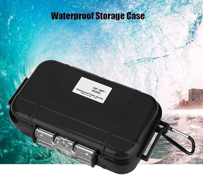 Dry Box Outdoor Waterproof Airtight Storage Case Hard Shell Wet Dry Box Carry Box Tackle Organization for Camping, Fishing - Image 5