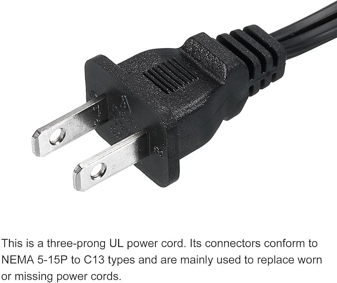 UL Listed 5FT Long AC Power Cord Compatible with SUNLU FilaDryer S4 / Sovol SH02 / Creality DB-03 Space PI DB-04 Plus Filament Dryer 3D Printer Filament Dryer Box 5 Feet 1.5m Power Cable - Image 3
