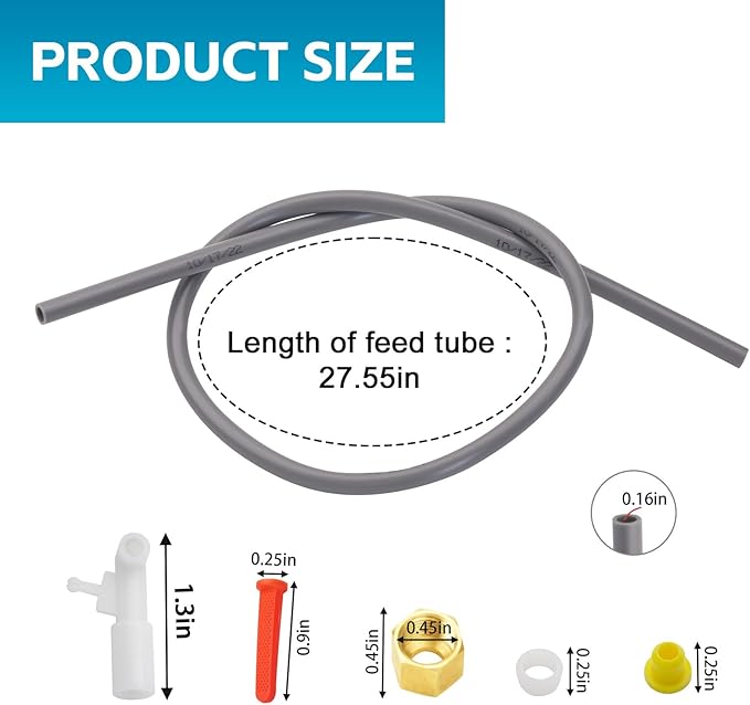 4235 Feed Tube Nozzle with Sleeve Nut 4004 Strainer, 4231 Orifice Replacement for AprilAire Humidifiers 700,700A,700M,760,760A,768 - Image 2