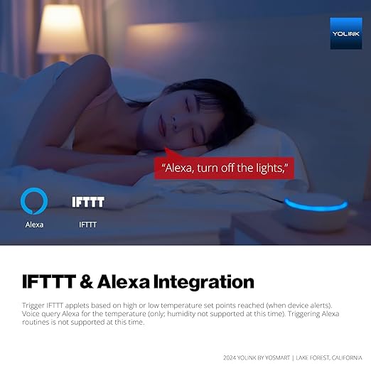 YoLink Indoor Hygrometer Thermometer, 2-Year Data Storage Export, Data loger, LoRa Tech, App Push, Email, SMS, Hub Required - Image 8