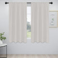 Easy-Going Rod Pocket Blackout Curtains for Bedroom, Room Darkening Window Curtains for Living Room, Thermal Insulated Noise Reduction Solid Window Drapes, 2 Panels (42x63 in, Light Linen) by Easy-Going