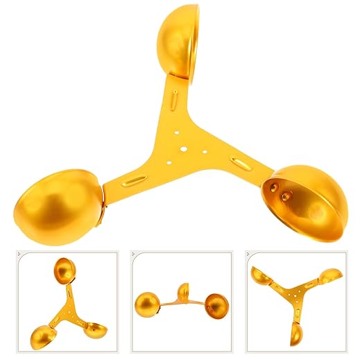 Cup Aluminum Anemometer Wind Speed Sensor Replacement Wind Measurement Part for Outdoor Weather Stations Greenhouses Agriculture Yellow for Accurate Airflow Monitoring - Image 7