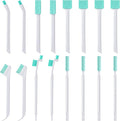 Small Cleaning Brushes for Small Spaces, Tiny Household Cleaning Supplies Tools, Mini Crevice Cleaning Brush Scrub Narrow Corner Nook Track Grooves Bathroom Kitchen Home Detailing, 16 Pcs by Lumkew
