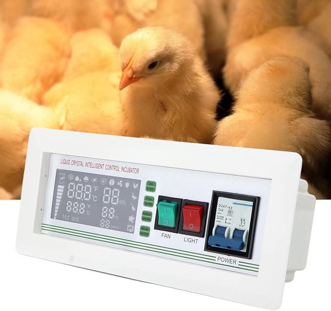 XM‑18SD Egg Incubator Controller Large-Screen 5 Modes Intelligent Temperature Humidity Control Thermostat for Chicken Goose Duck(0-99℃ 0-99% Rh)(110V) - Image 9