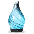 Essential Oil Diffuser Aroma Diffuser- 200 ml Art Glass Ultrasonic Cool Mist Oil Diffuser for Aromatherapy Auto Shut-Off Protection & 7 Colors Changed LED Light for Home Office Decor & Gift (200ml) by EQUSUPRO