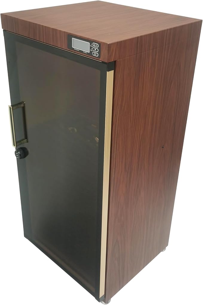 Electronic Dehumidifying Dry Cabinet Box for Musical Instruments Digital Humidity Control (35-60% RH), LED Light, Silent Operation, for Guitar, Violin, Bass, Chinese Lute & More 110V by Unknown
