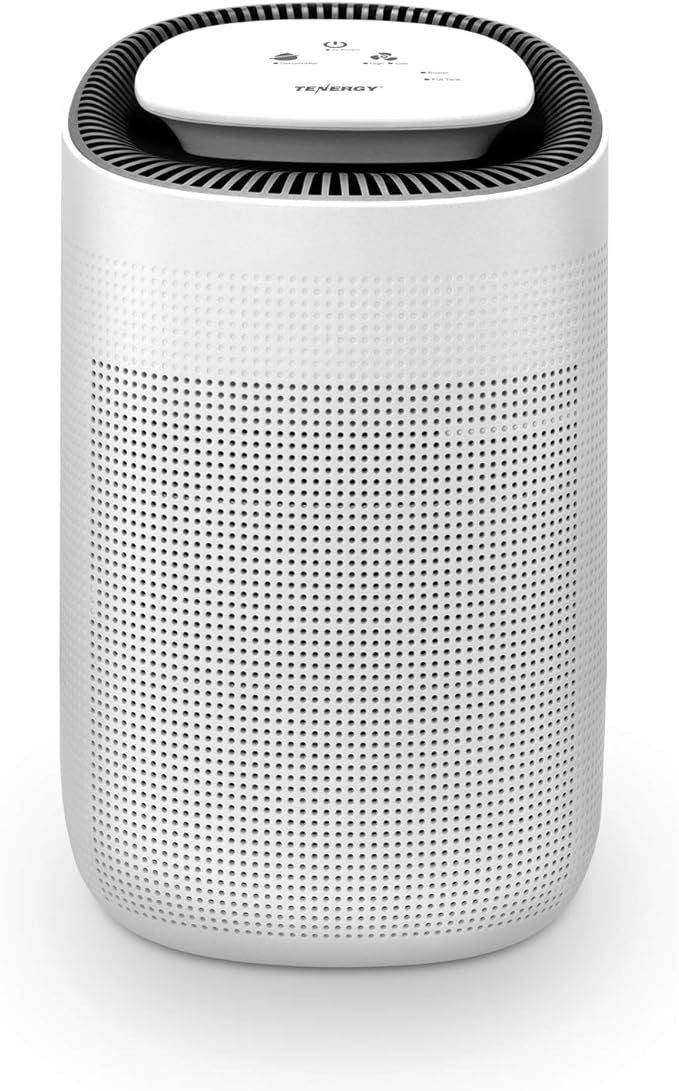 Tenergy Sorbi 1000ml Air Dehumidifier w/Purifying Function, True HEPA Filter, Auto Shutoff, Touch Control Adjustable Air Speed, Ultra-Quiet, Ideal for Closets & Bathrooms by Tenergy